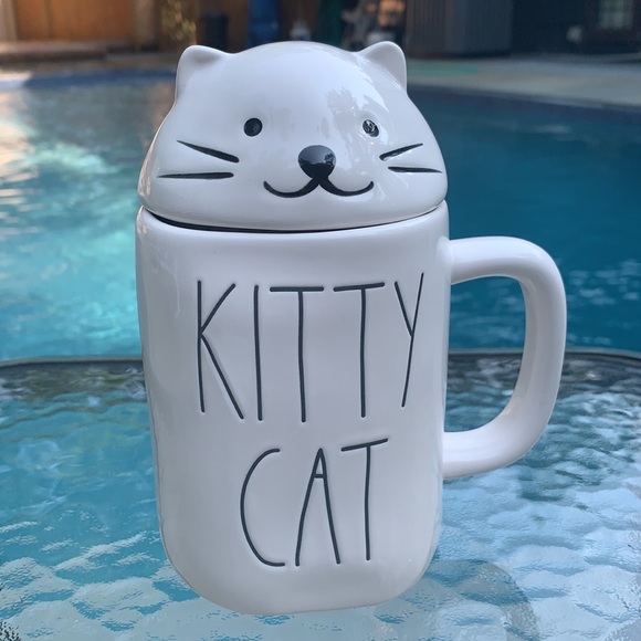 Rae Dunn Other - New Rae Dunn KITTY CAT Coffee Mug with Lid